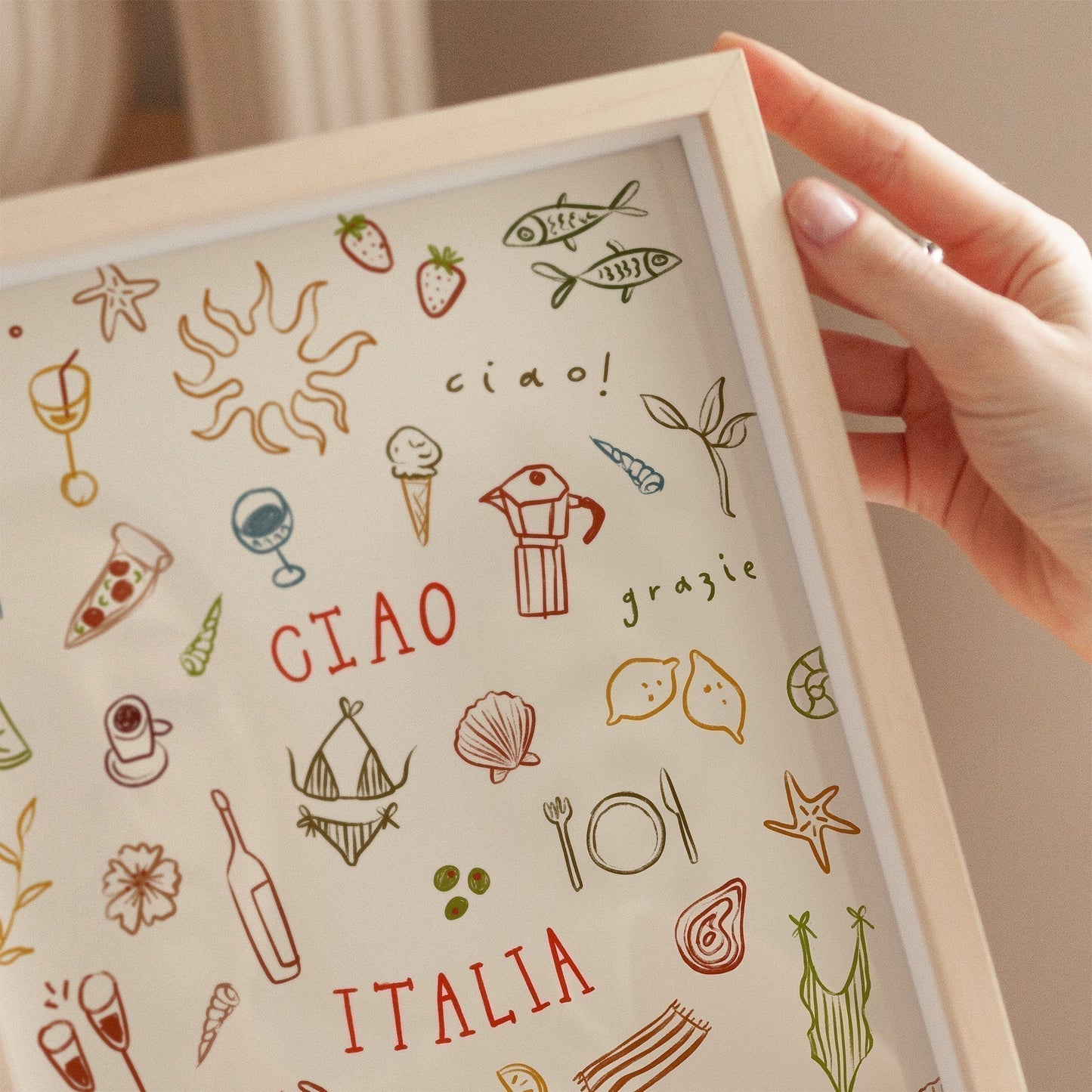 Ciao Italia | Seaside Print | UNFRAMED
