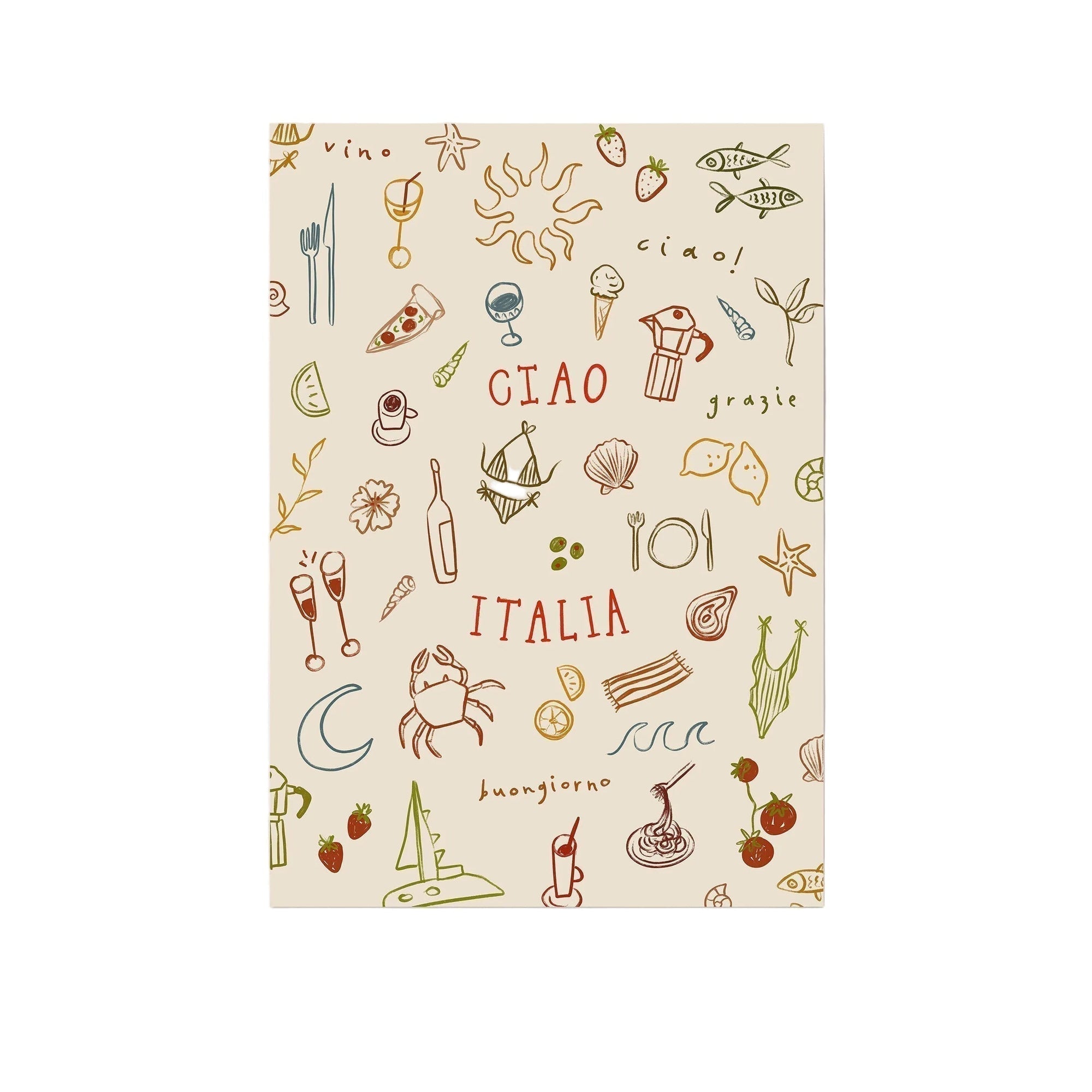 Ciao Italia | Seaside Print | UNFRAMED