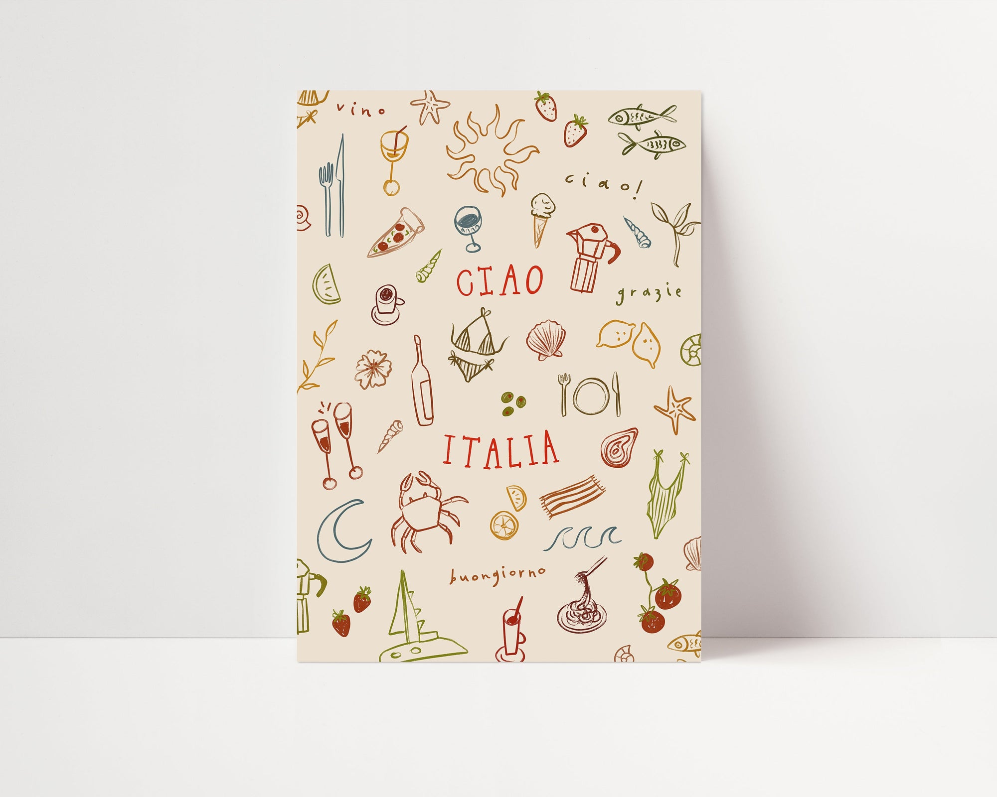 Ciao Italia | Seaside Print | UNFRAMED