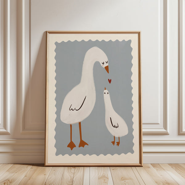 Mama Duck | Nursery Print | UNFRAMED