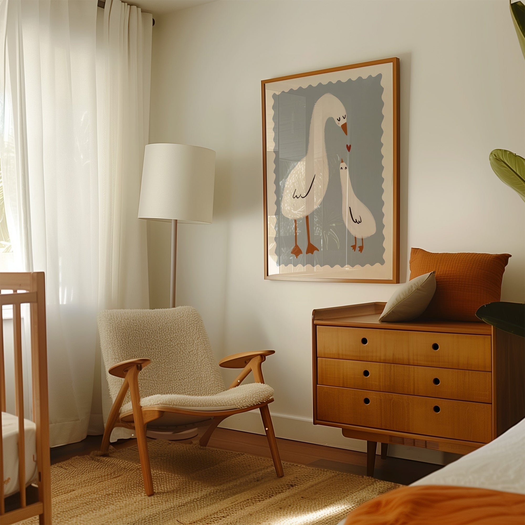 Mama Duck | Nursery Print | UNFRAMED