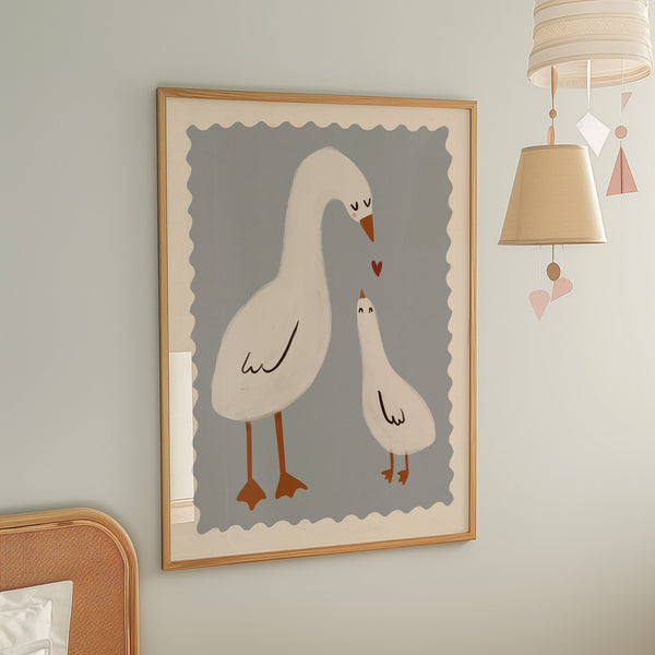 Mama Duck | Nursery Print | UNFRAMED