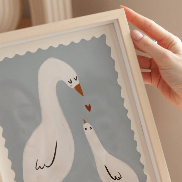 Mama Duck | Nursery Print | UNFRAMED
