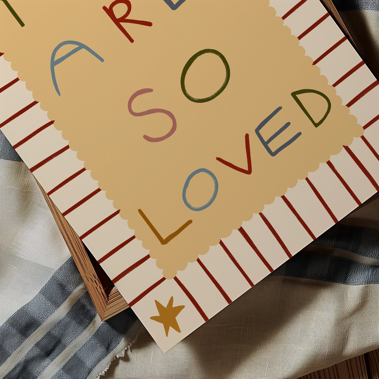 You Are So Loved | Nursery Print | UNFRAMED