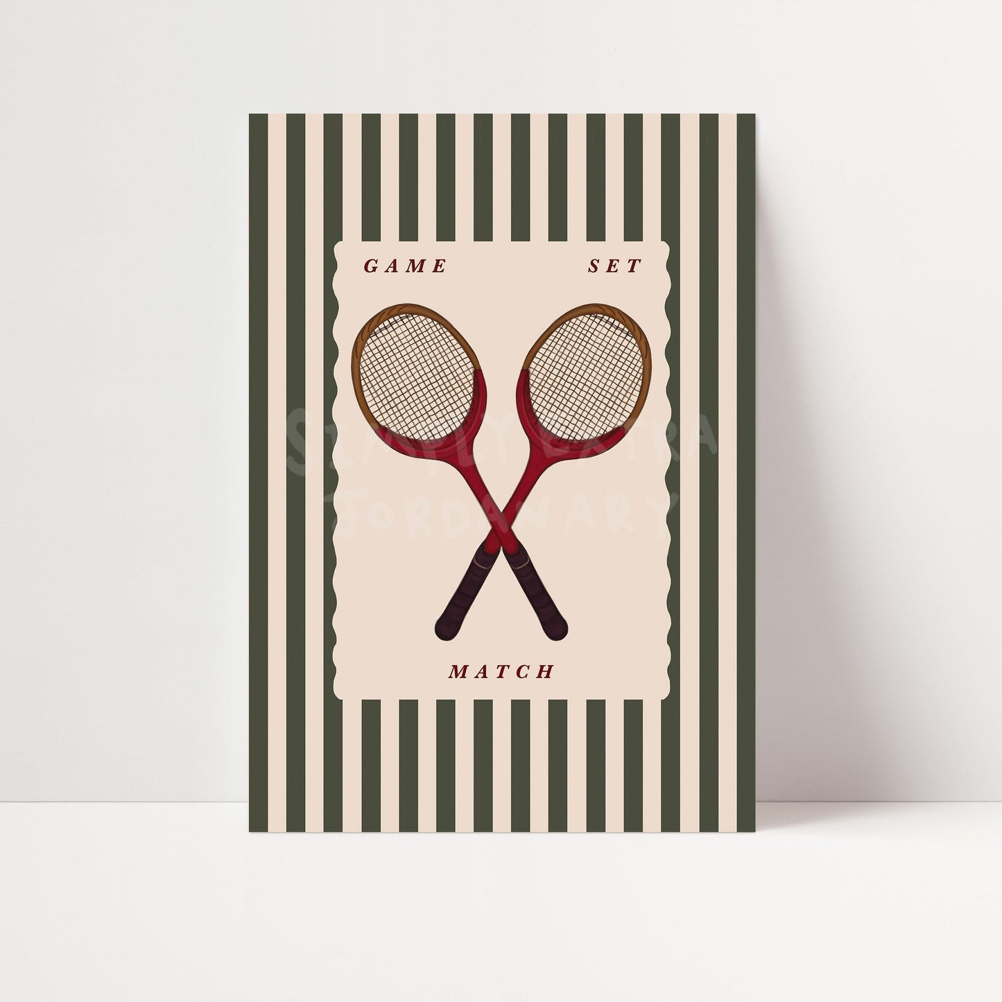 Vintage Tennis Rackets | Sports Print | UNFRAMED