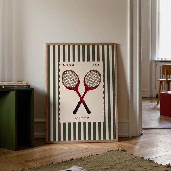Vintage Tennis Rackets | Sports Print | UNFRAMED