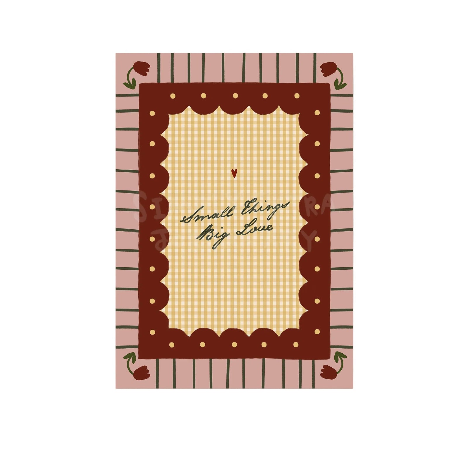 Small Things Big Love | Nursery Print | UNFRAMED