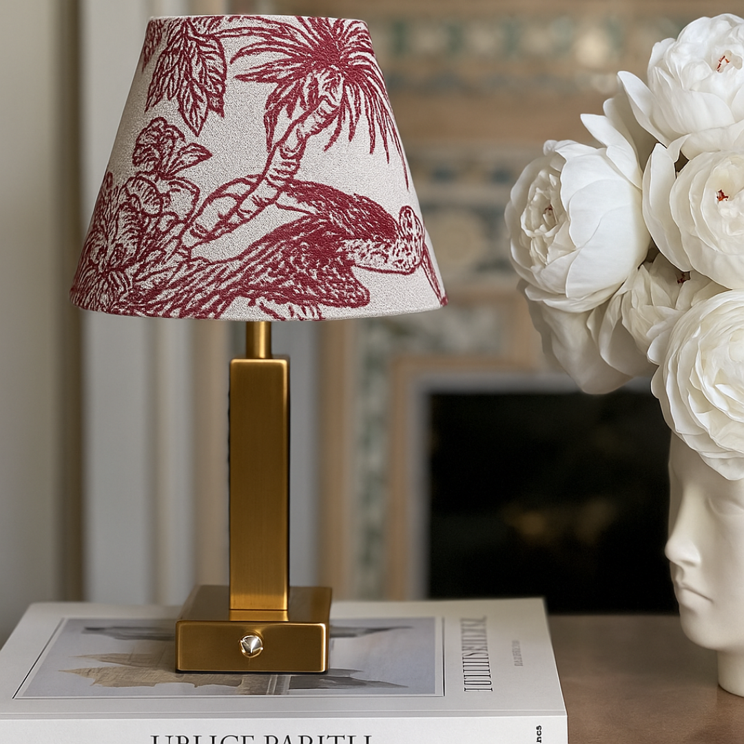 Athena Slim Rechargeable Table Lamp (Red Parrot)