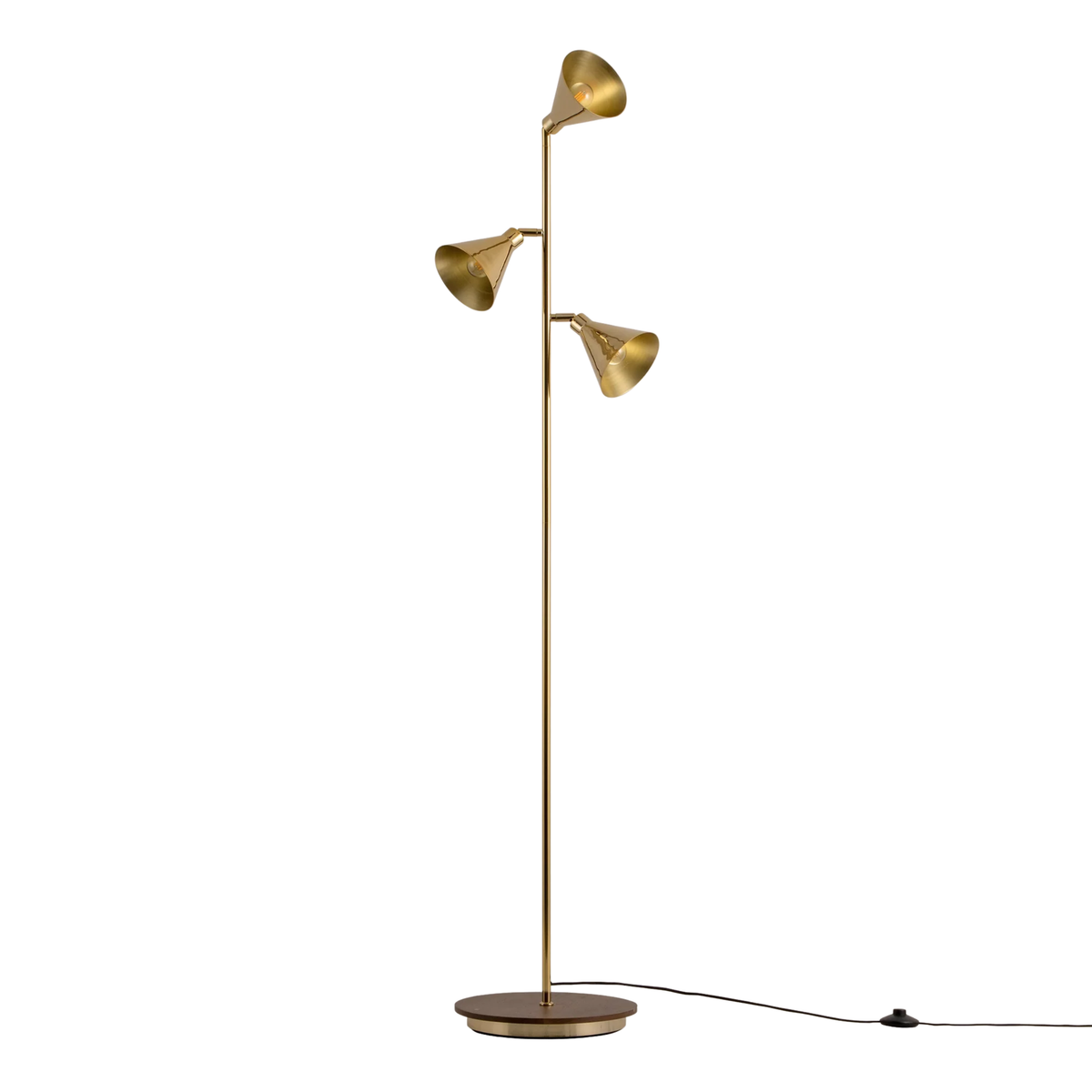 Brass Cone Floor Lamp
