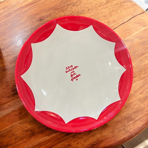 This Kitchen is for Pasta” Hand-painted Pasta Bowl