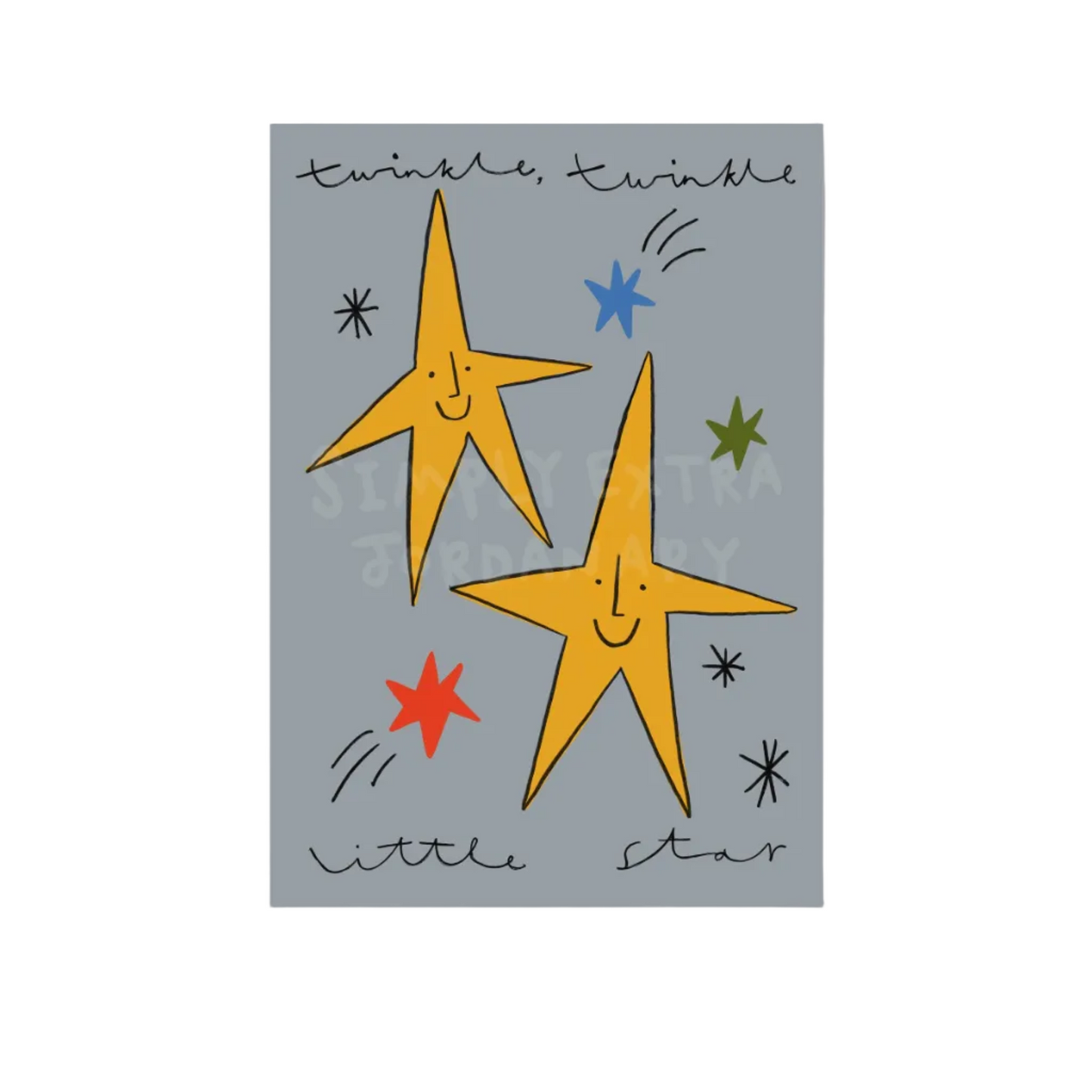 Twinkle Twinkle Little Star | Nursery Print | UNFRAMED
