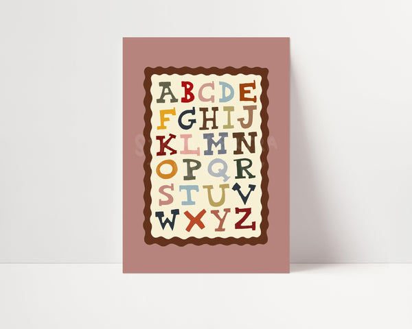 Wild West Alphabet | Educational Print | UNFRAMED