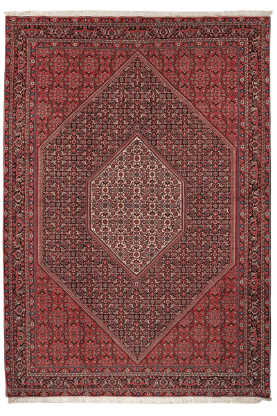Bidjar — Hand-knotted, 208x298 cm, Blue, 100% Virgin Wool | Main view