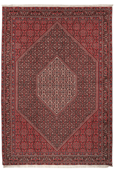Bidjar — Hand-knotted, 208x298 cm, Blue, 100% Virgin Wool | Main view