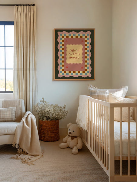 Grow With Grace | Nursery Print | UNFRAMED
