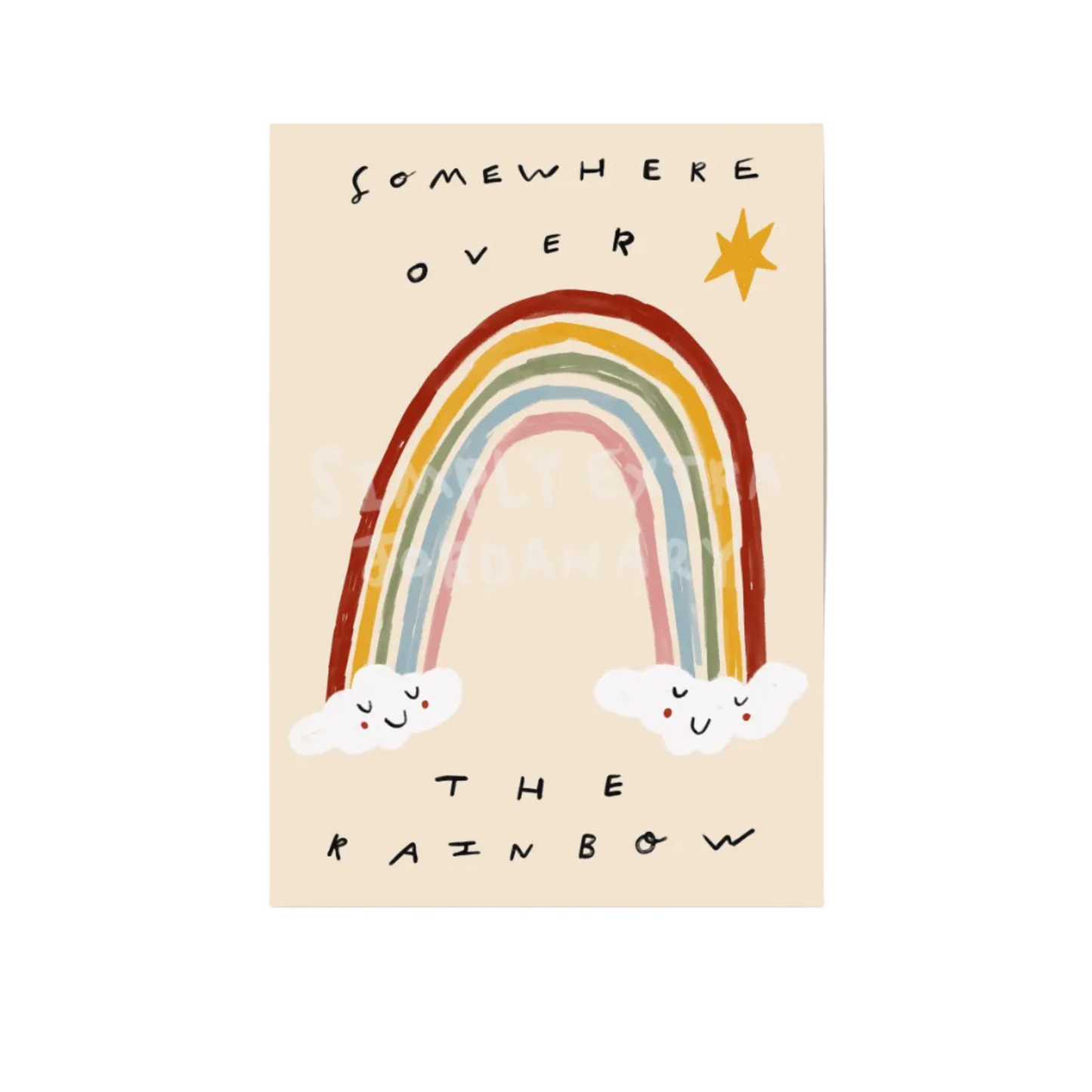 Somewhere Over The Rainbow | Nursery Print | UNFRAMED