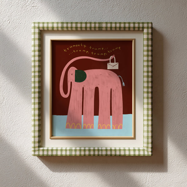 Nellie The Elephant | Nursery Print | UNFRAMED