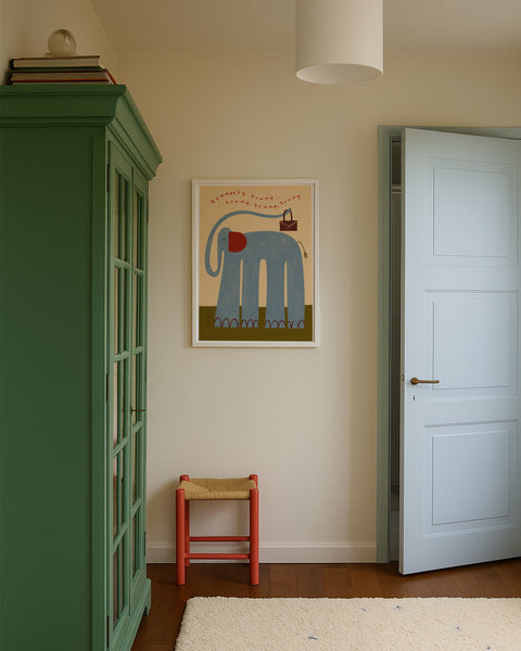 Nellie The Elephant | Nursery Print | UNFRAMED