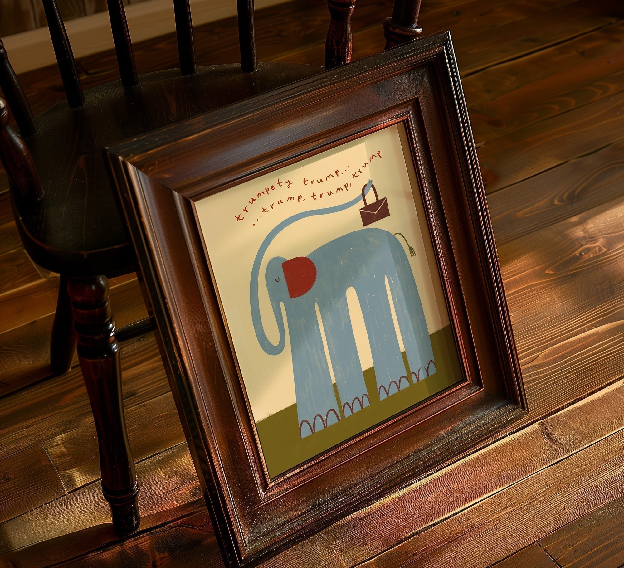 Nellie The Elephant | Nursery Print | UNFRAMED