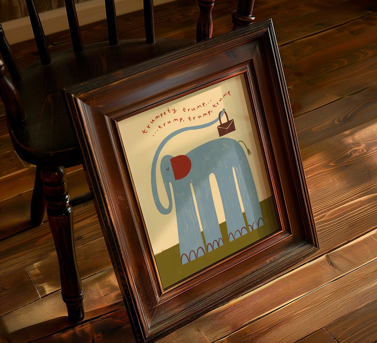 Nellie The Elephant | Nursery Print | UNFRAMED