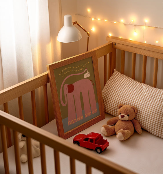Nellie The Elephant | Nursery Print | UNFRAMED