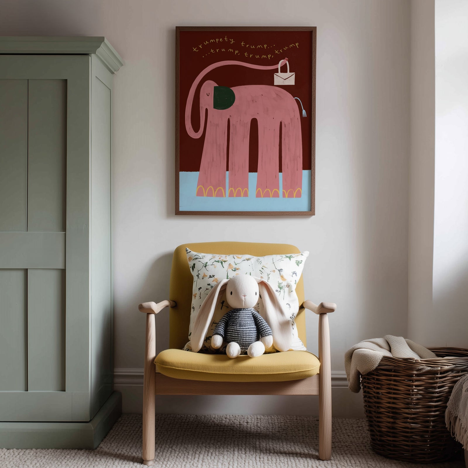 Nellie The Elephant | Nursery Print | UNFRAMED