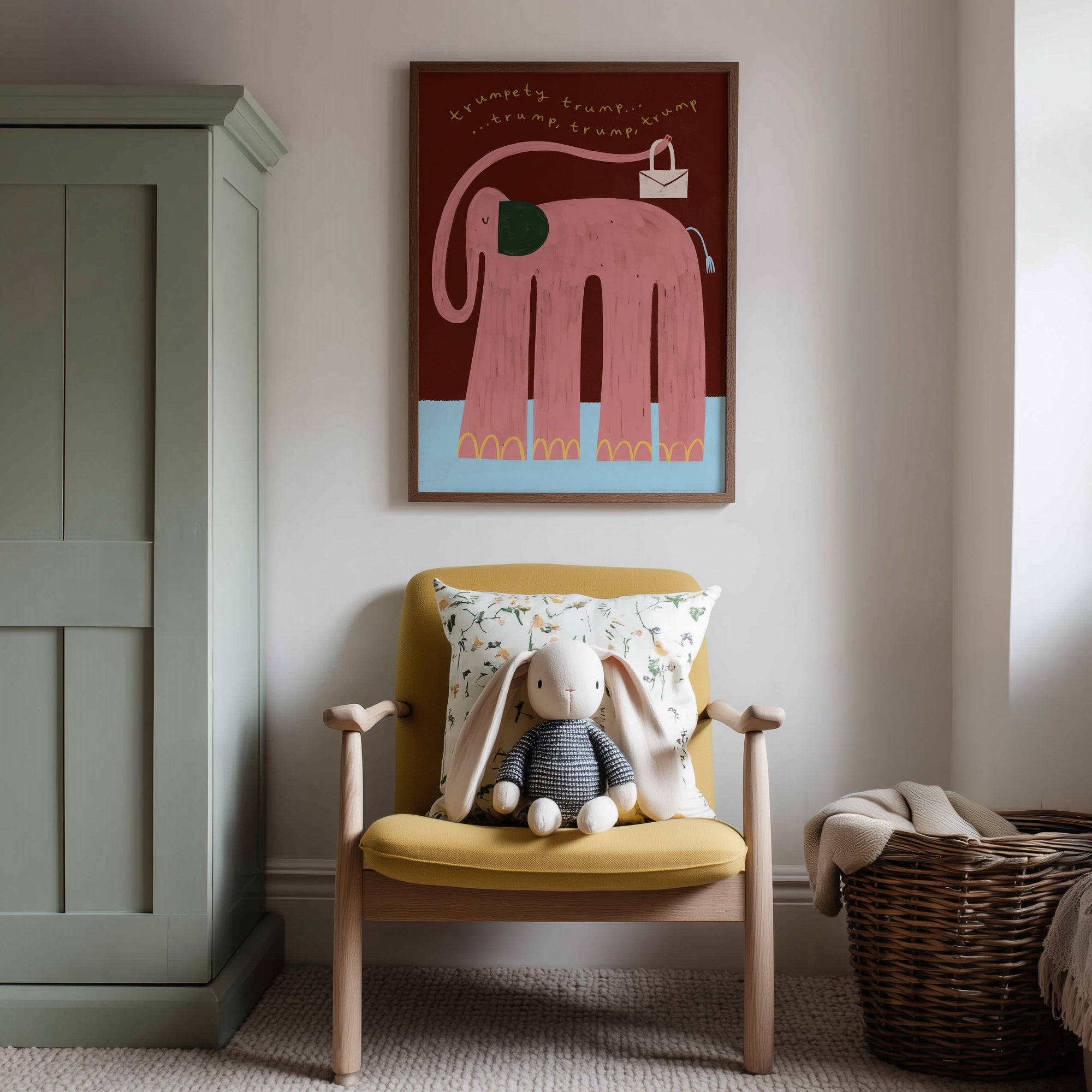 Nellie The Elephant | Nursery Print | UNFRAMED