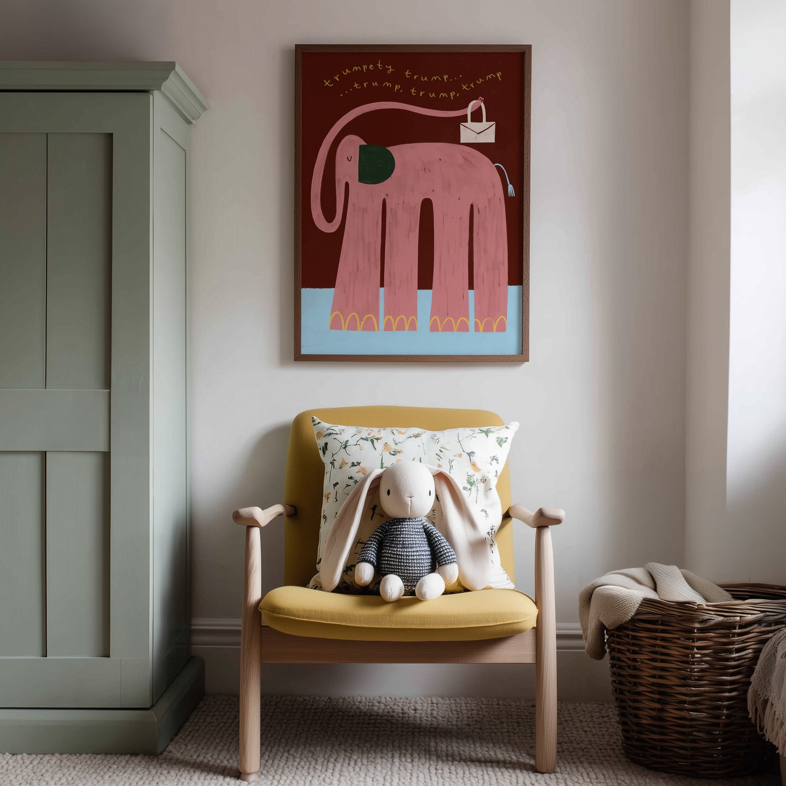 Nellie The Elephant | Nursery Print | UNFRAMED
