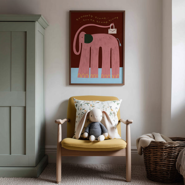 Nellie The Elephant | Nursery Print | UNFRAMED