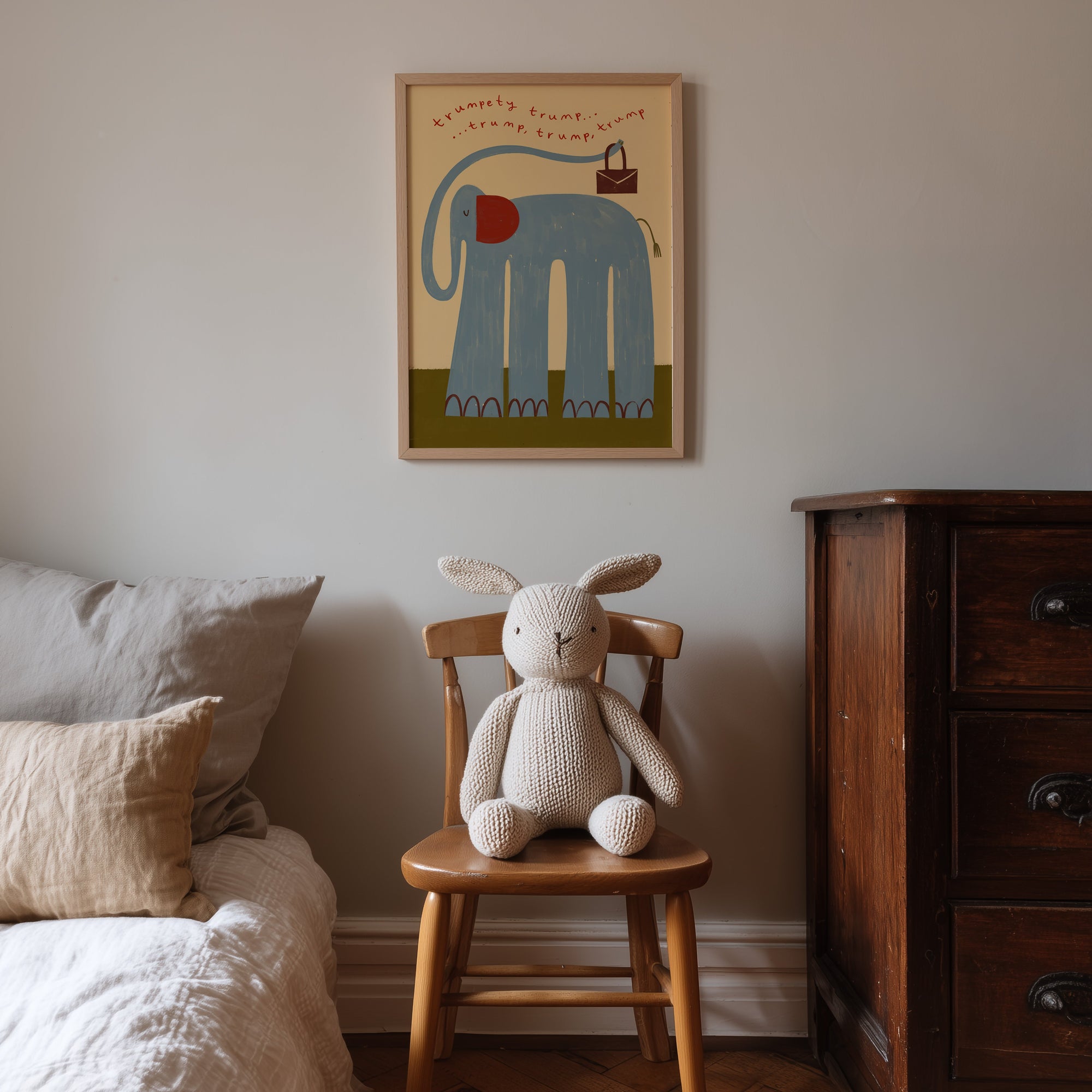 Nellie The Elephant | Nursery Print | UNFRAMED