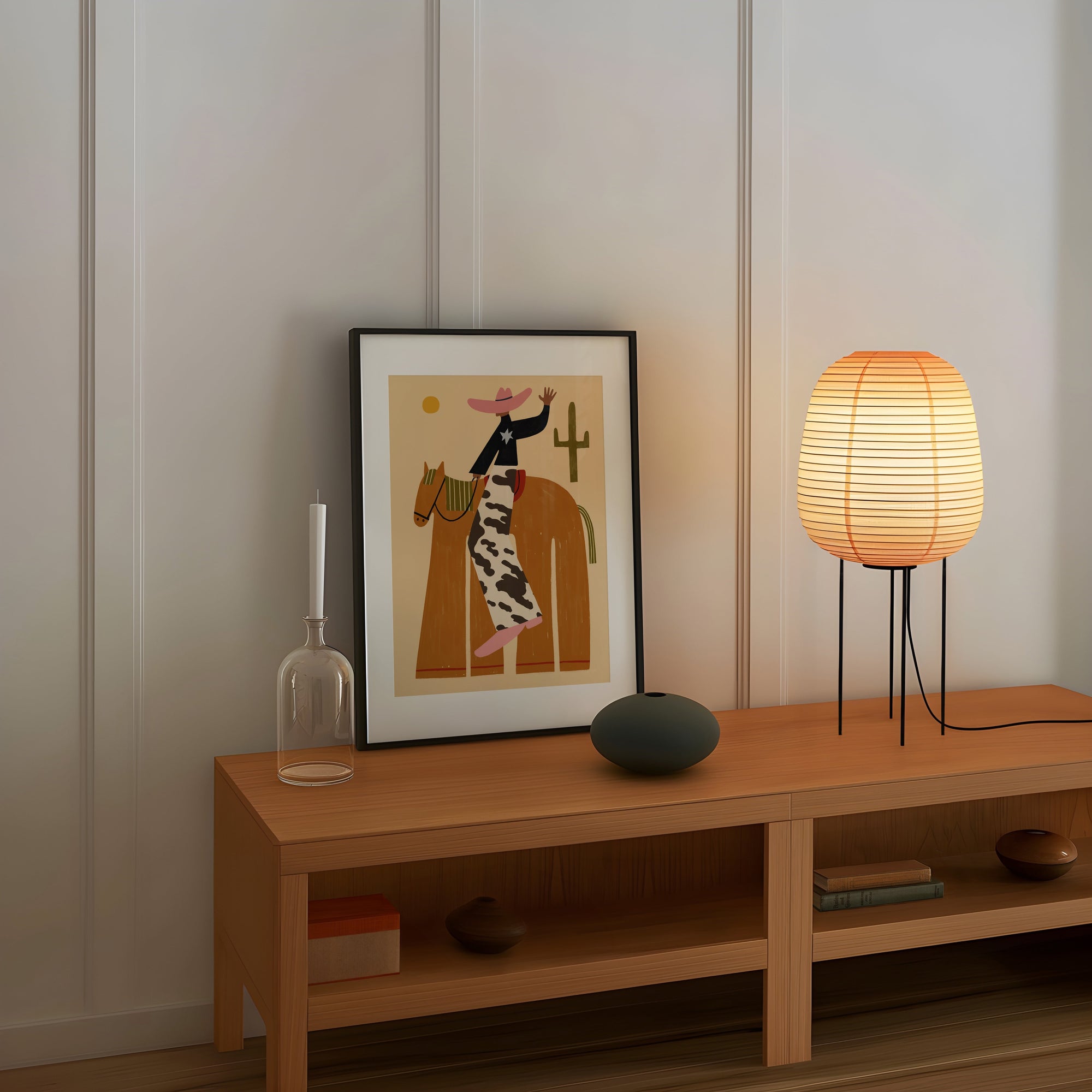 Into The Dusk | Cowboy Print | UNFRAMED