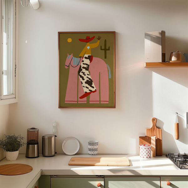 Into The Dusk | Cowboy Print | UNFRAMED