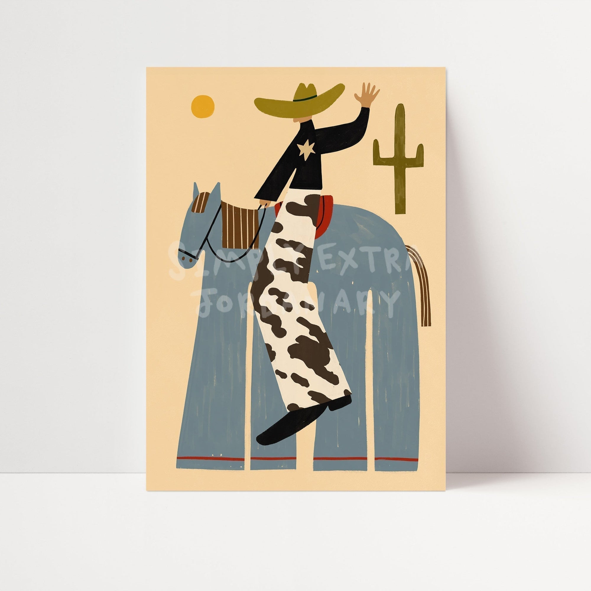 Into The Dusk | Cowboy Print | UNFRAMED
