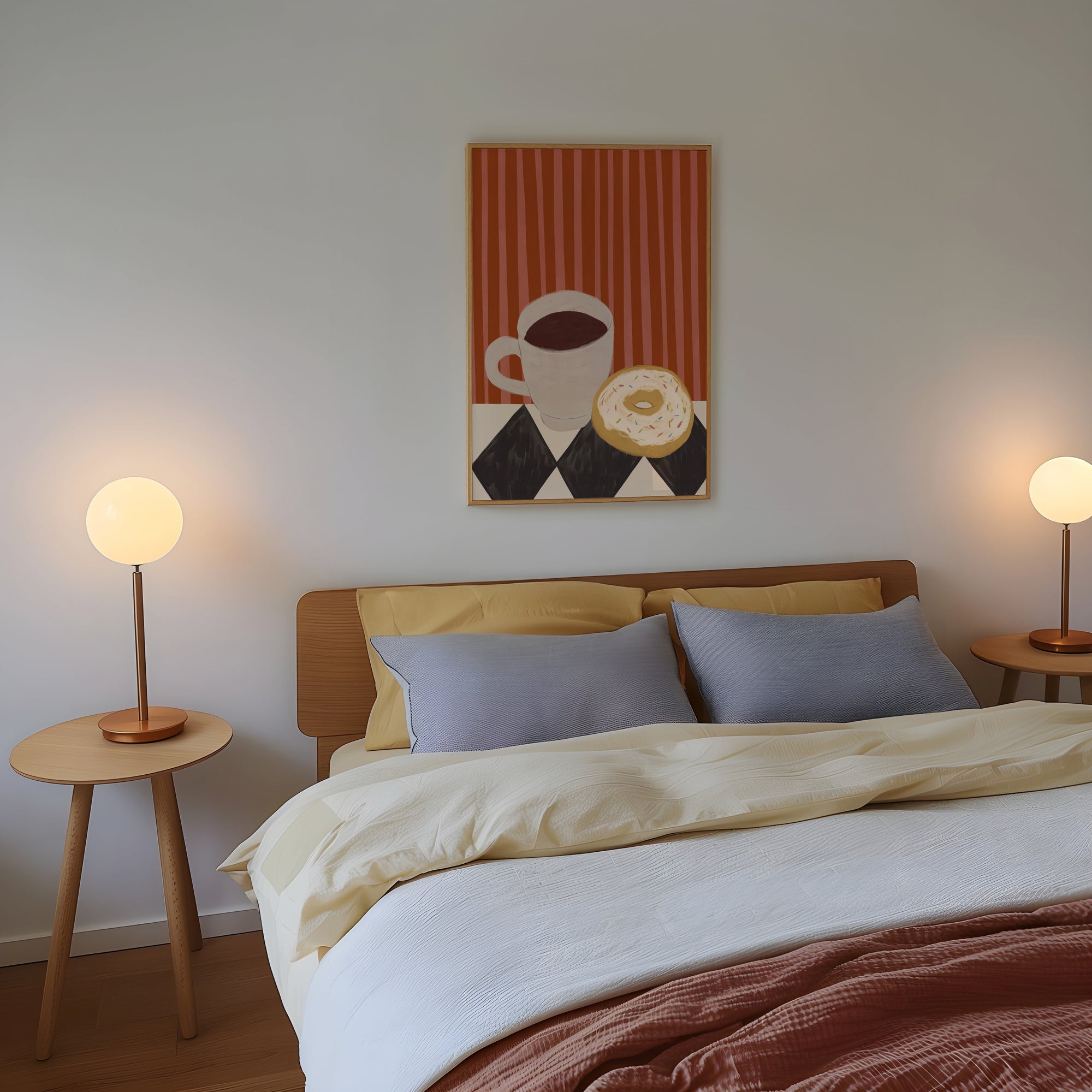 Coffee & Doughnuts | Coffee Print | UNFRAMED