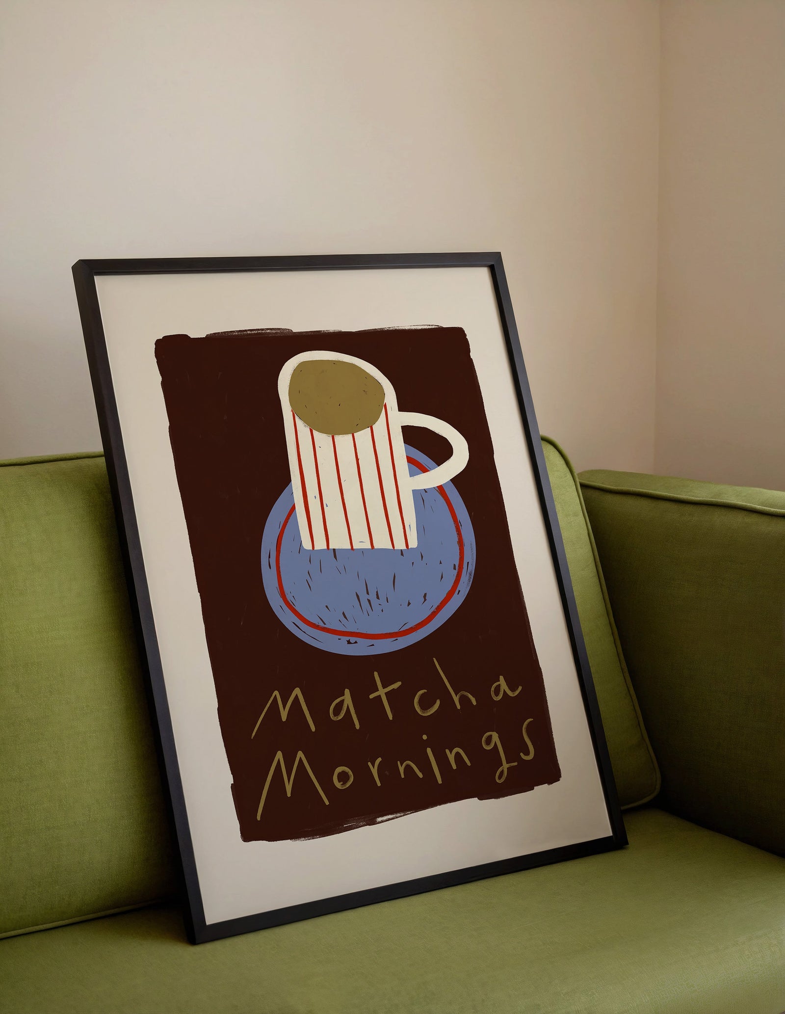 Matcha Mornings | Matcha Print | UNFRAMED