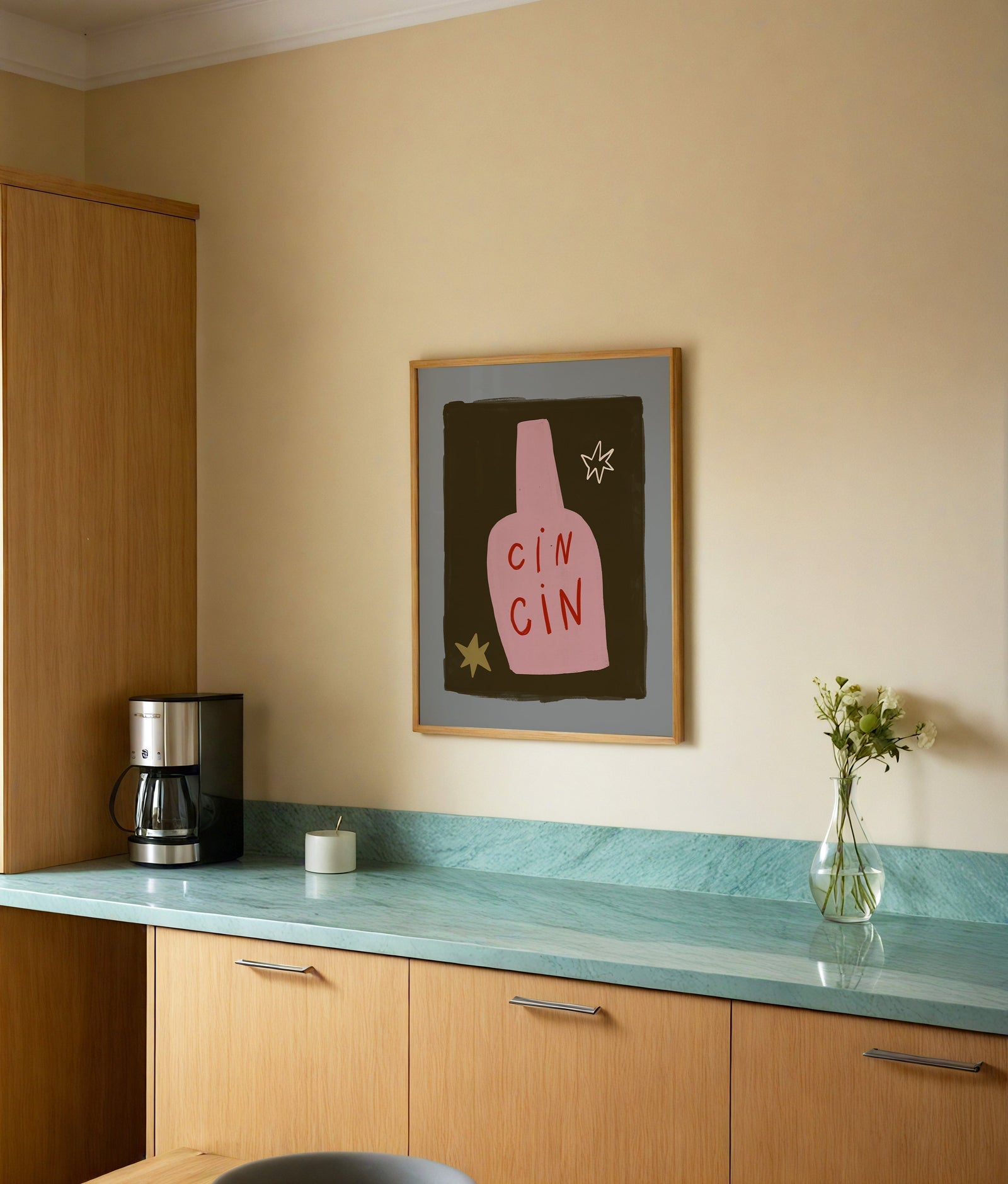 Cin Cin | Wine Print | UNFRAMED