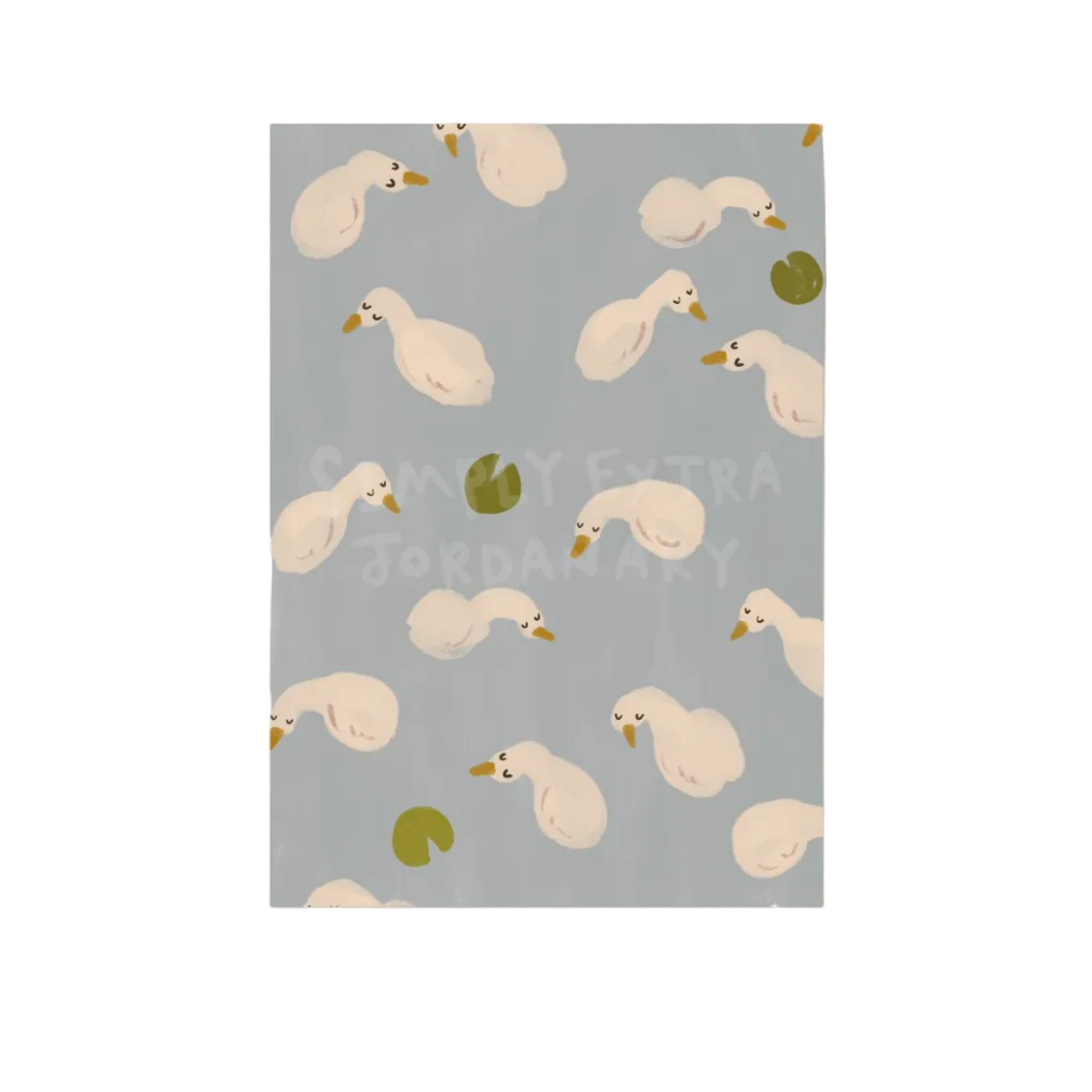 Swan Pond | Nursery Print | UNFRAMED