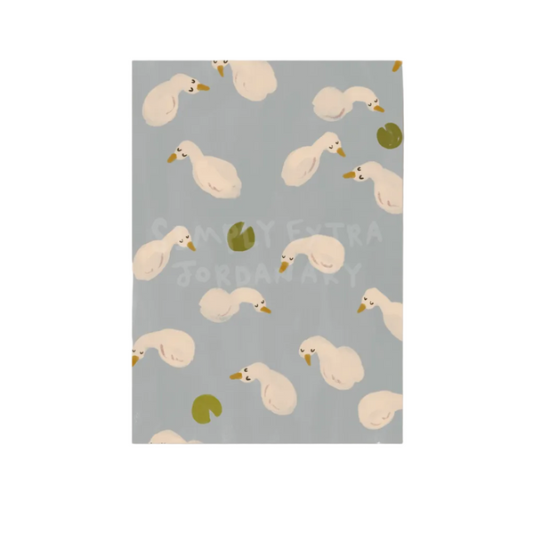 Swan Pond | Nursery Print | UNFRAMED