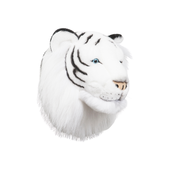 Albert the White Tiger Wall Mounted Plush Head