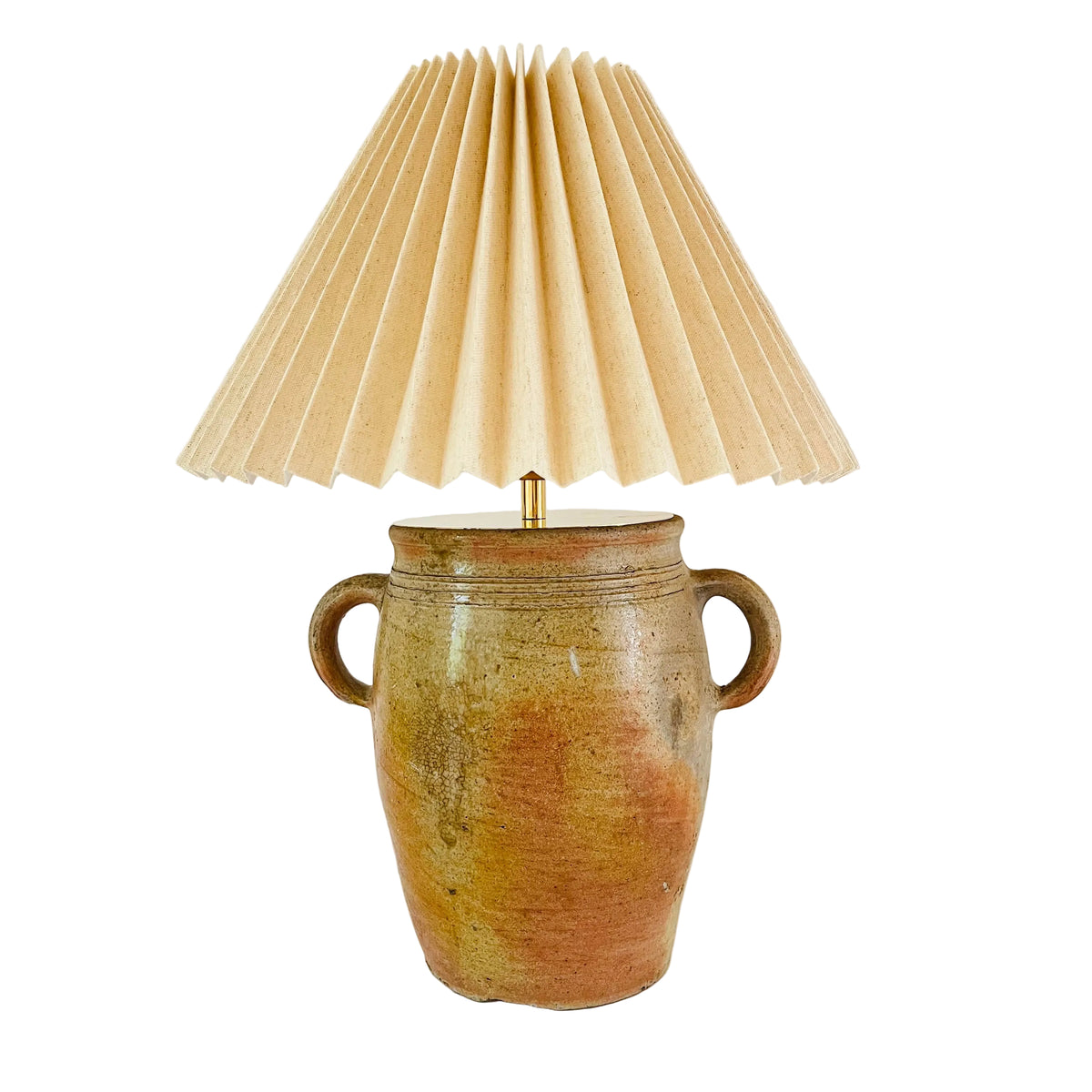 Antique French Confit Jar Lamp