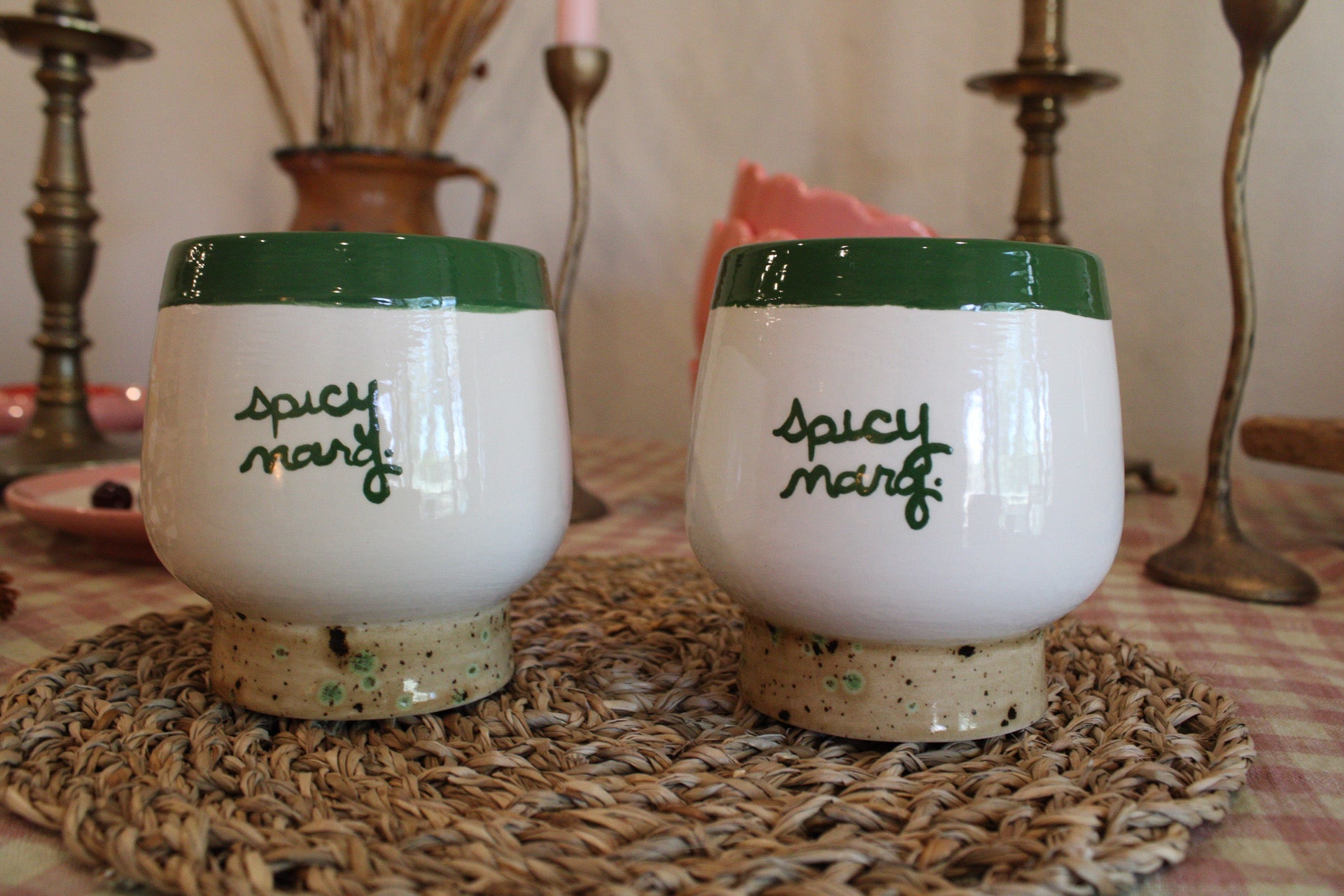 The ranch "spicy marg" Glasses/Set of Two