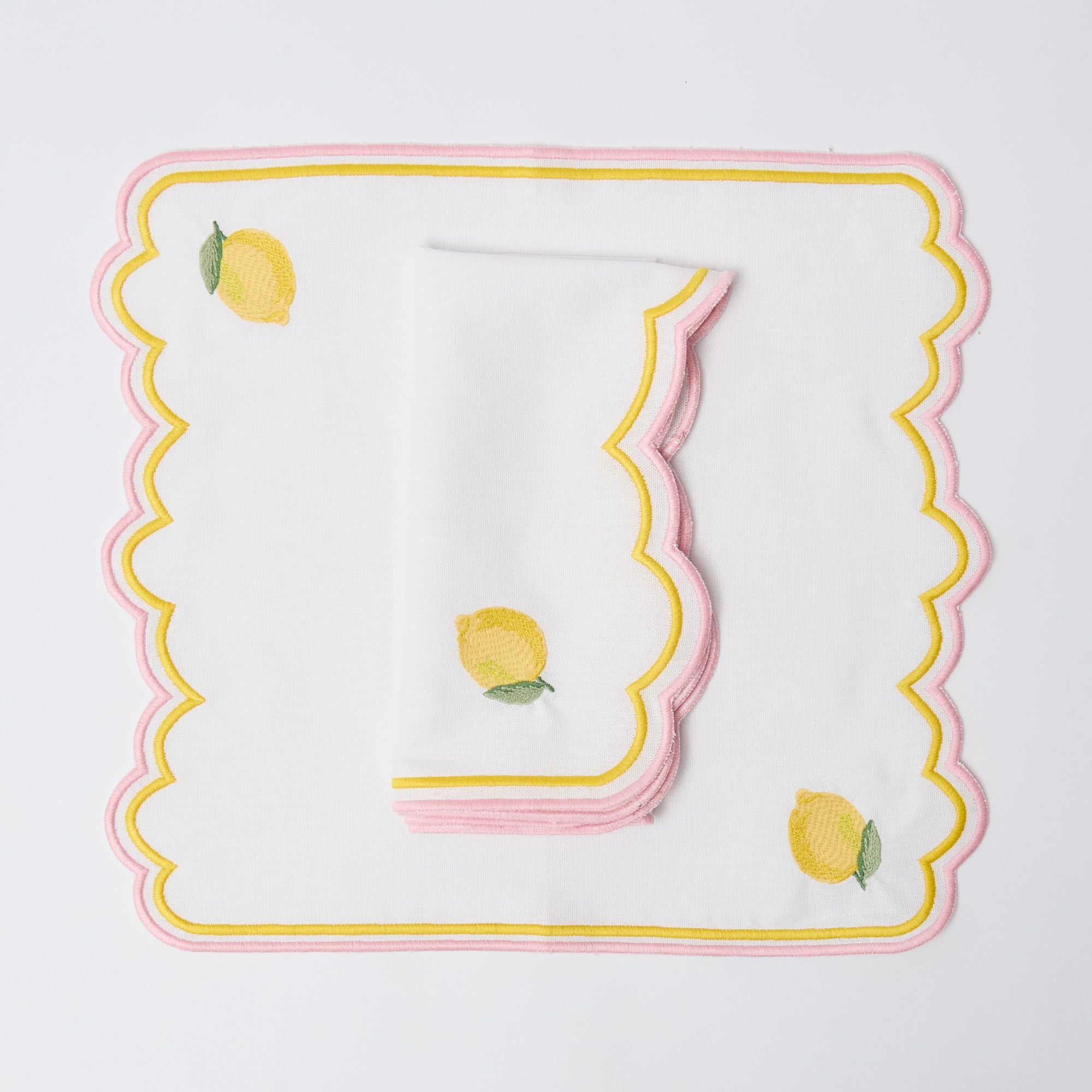 Sicilian Lemon Napkins  (Set of 4)