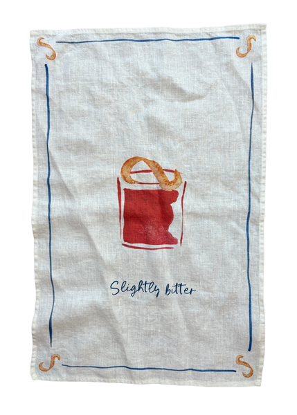 Negroni - Slightly Bitter Linen Teatowel