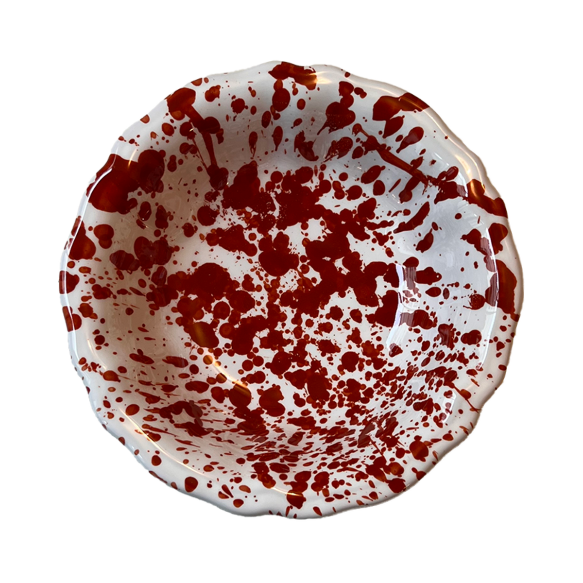 Bowl 14 cm Dots Dark Terracotta