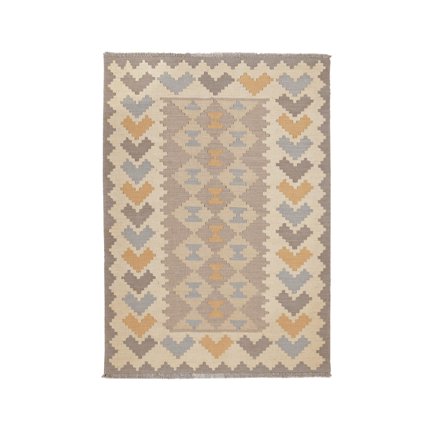 Kelim Gashgai Handwoven – Grey, 168 x 116cm