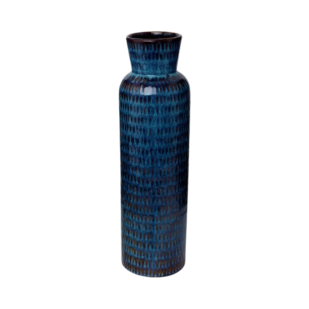 Hand Crafted Blue Vase - Large