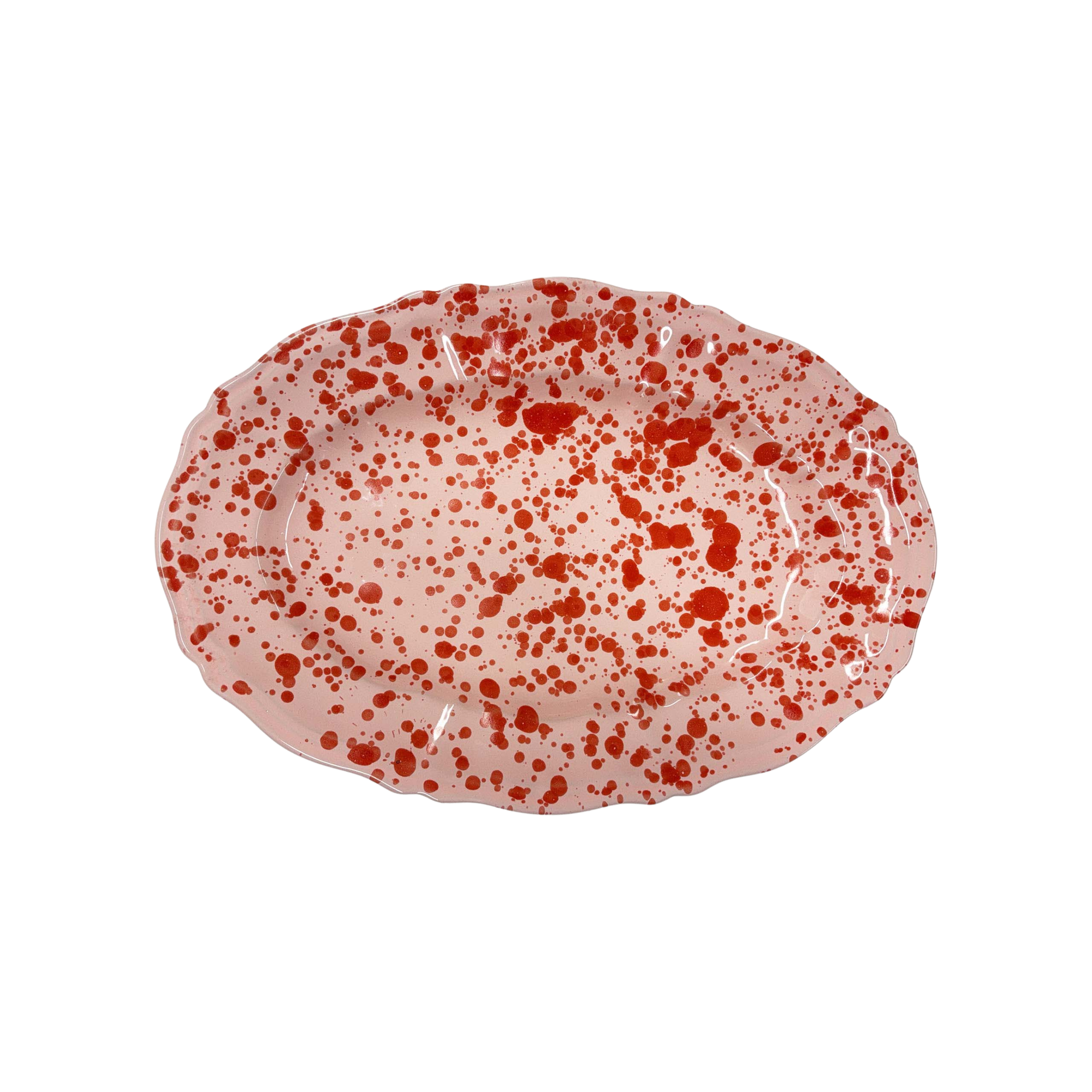 Splatterware Oval Platter