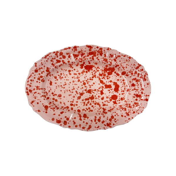 Splatterware Oval Platter