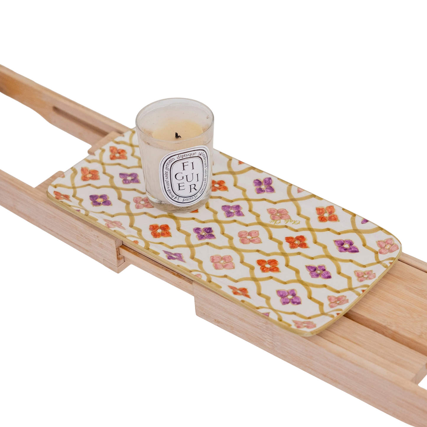 Long Decorative Tray - 70's Oasis Gold