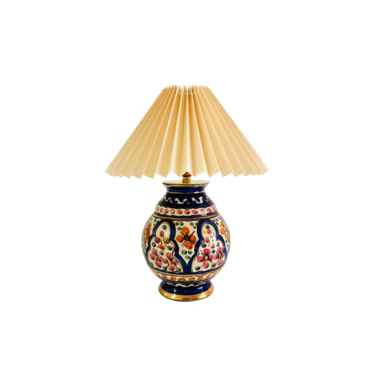 Antique Dutch Majolica Lamp